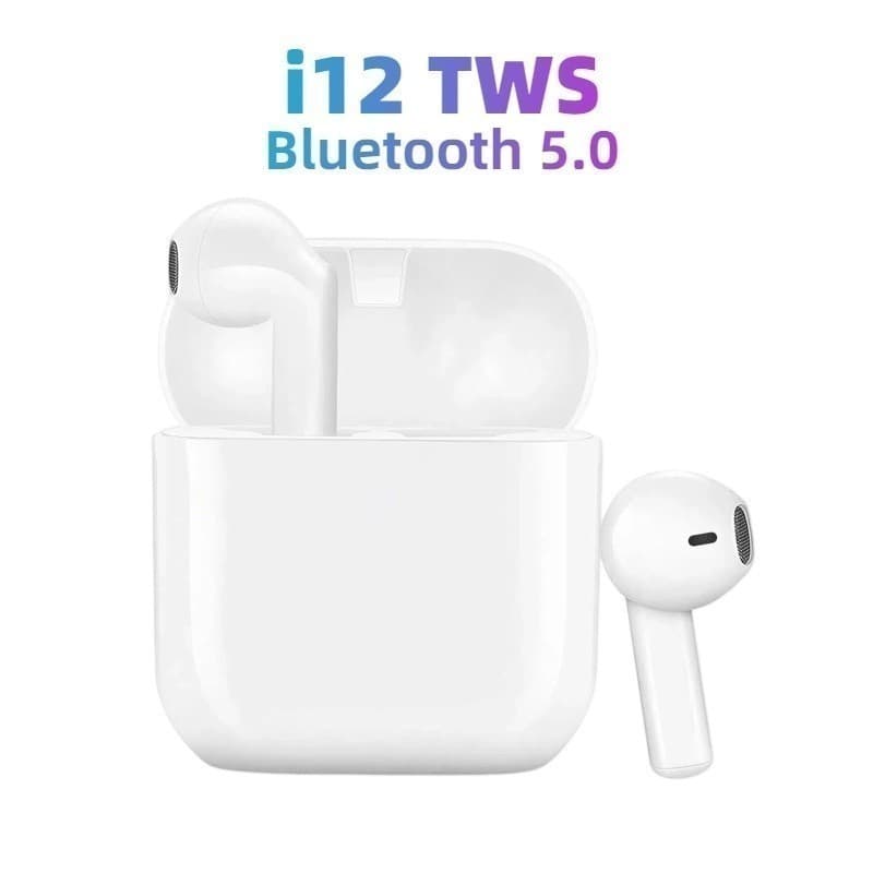 Fone de Ouvido Sem Fio i12 Tws Bluetooth Com Touch Bluetooth 5.0-Spacexx
