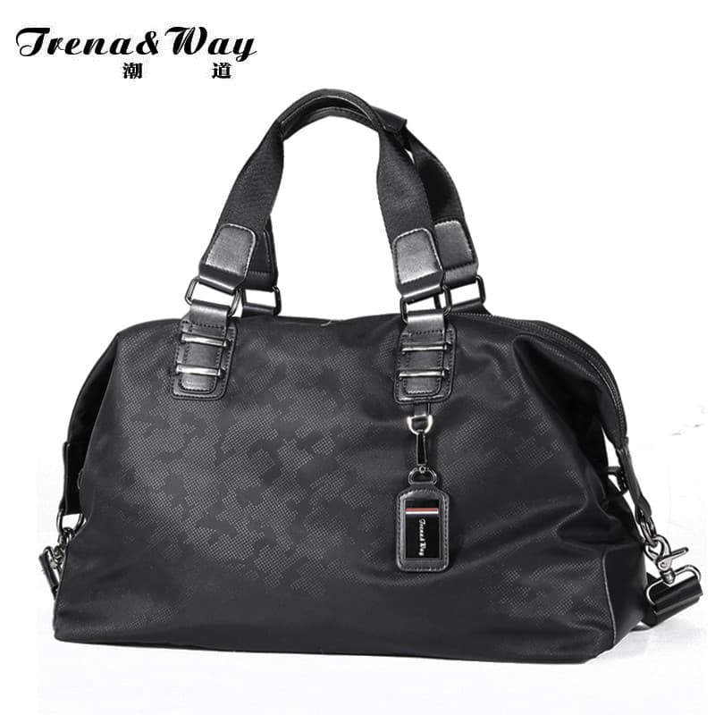Bolsa de viagem masculina portátil de grande capacidade, curta distância, viagem de negócios, bolsa de embarque, leve, e