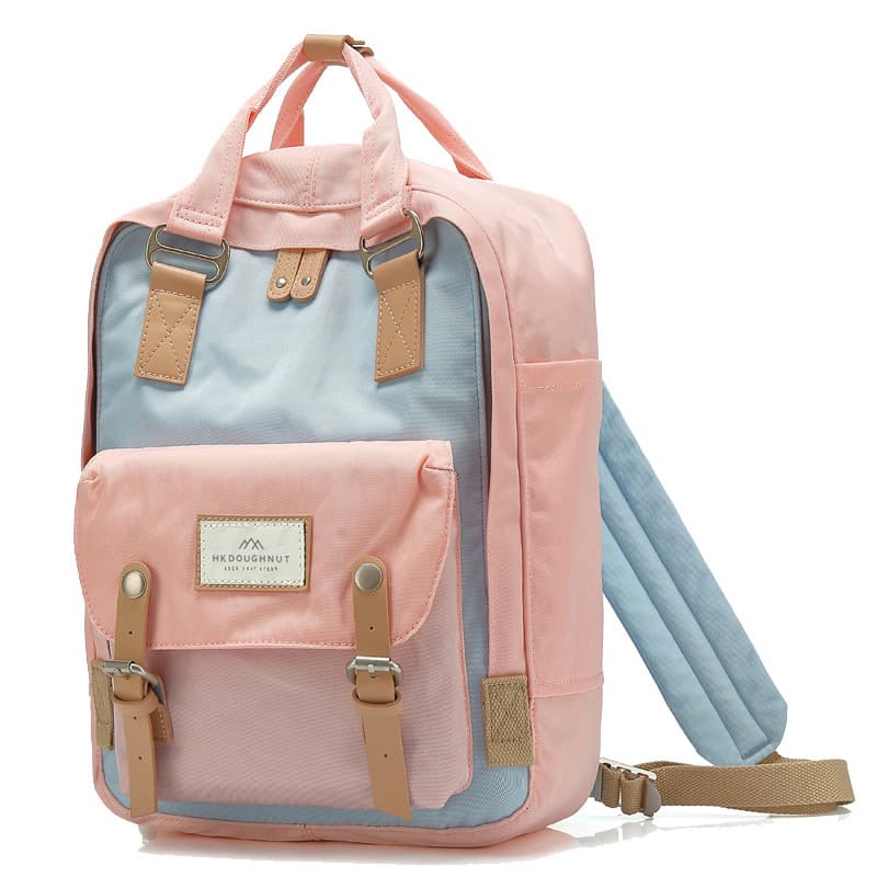 NX Donut Versão Donut Mochila Feminina Estudante Bolsa Escolar Versão Coreana All-Match Macron Mochila Bolsa de Viagem