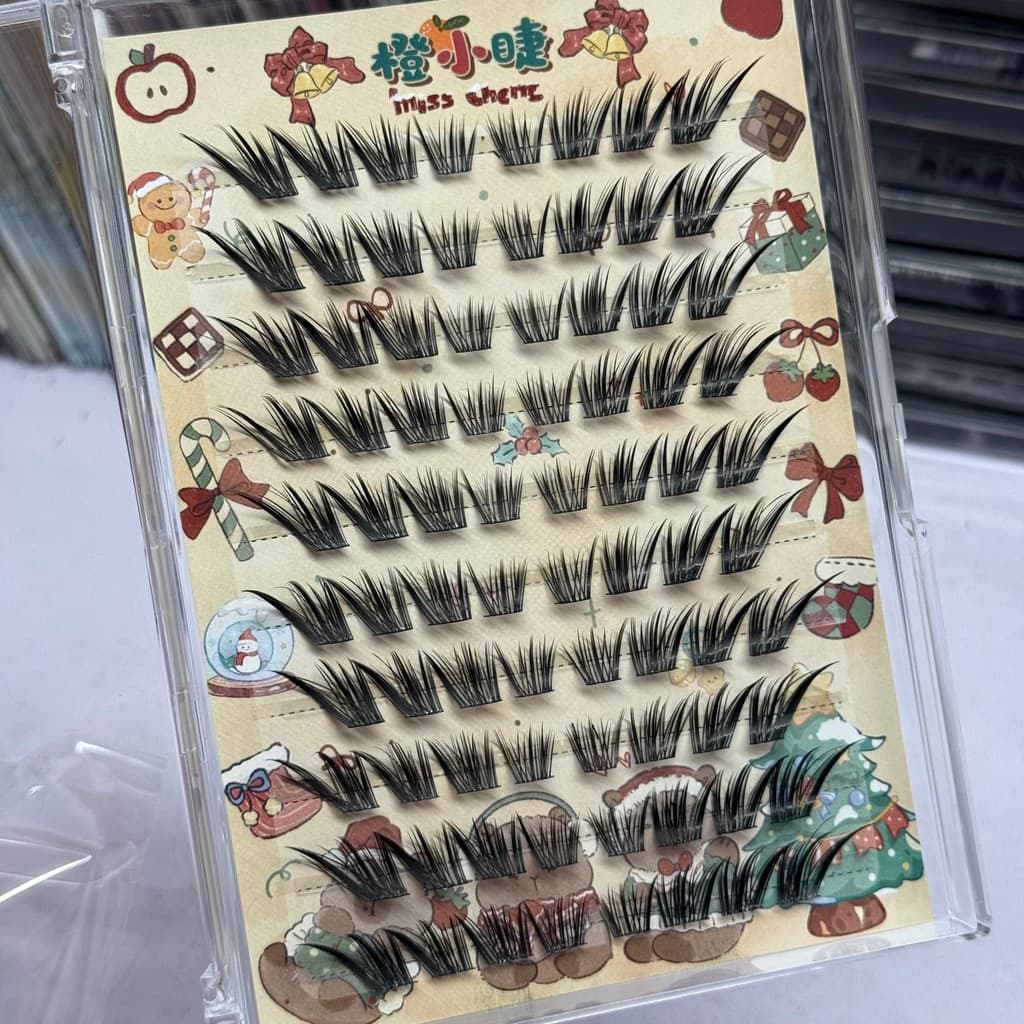 Cílios volumosos Cílios gatinho postiços 3D Grande raposa pequena raposa cílios postiços raposa série B virado Na
