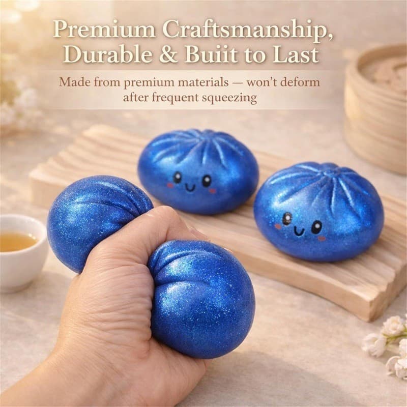 Squishy De Bolinho De Brilho Com Brinquedo De Descompressão Sensorial De Caixa