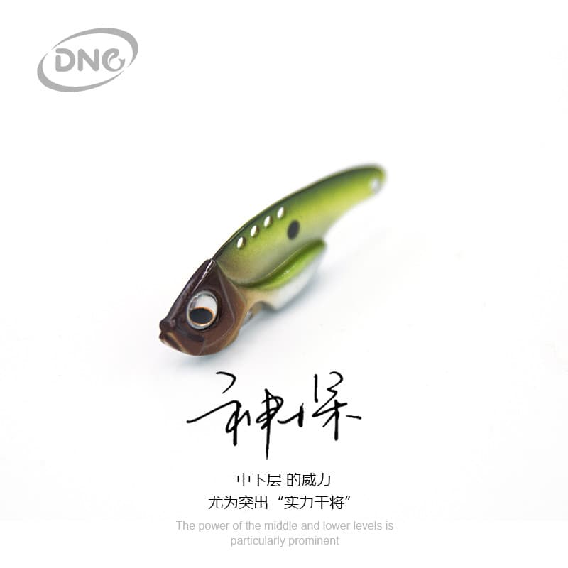 DNE Go Lure [Detective VIB] 11.5g Isca de Metal Camada de natação completa Long Shot Isca falsa Baixo com boca elevatóri