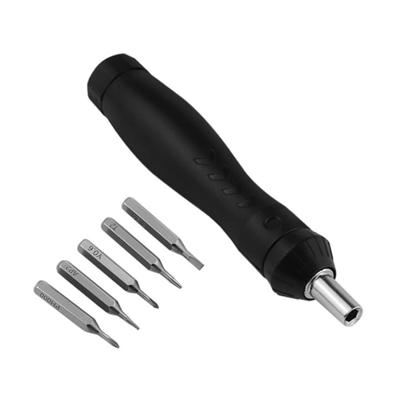 Conjunto De Chave De Fenda Catraca HL 5 Em 1 Alça Pequena De Aço Para Reparo De Precisão