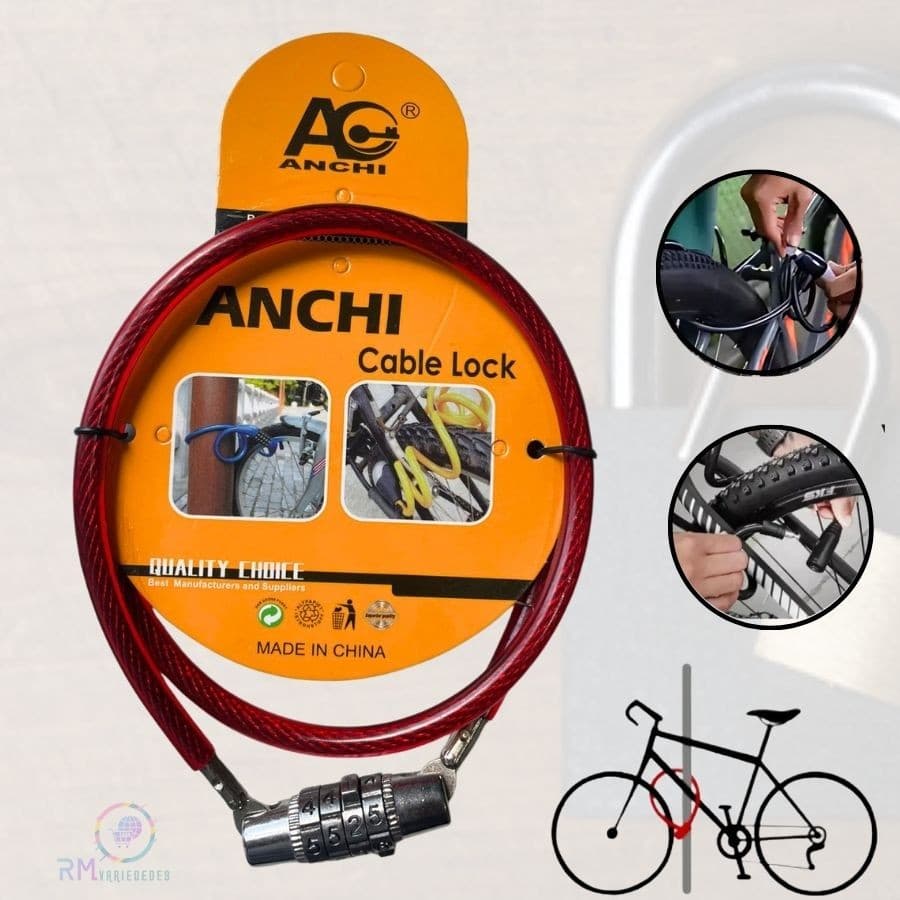 Cadeado para Corrente de Bicicleta Equipamento Antifurto Para Montain Bike Reforçado com Segredo