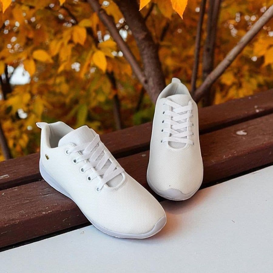 Tênis Feminino Leve Confortável Estilo Trabalho Dia a dia Estilo Calce fácil Tecido Respirável