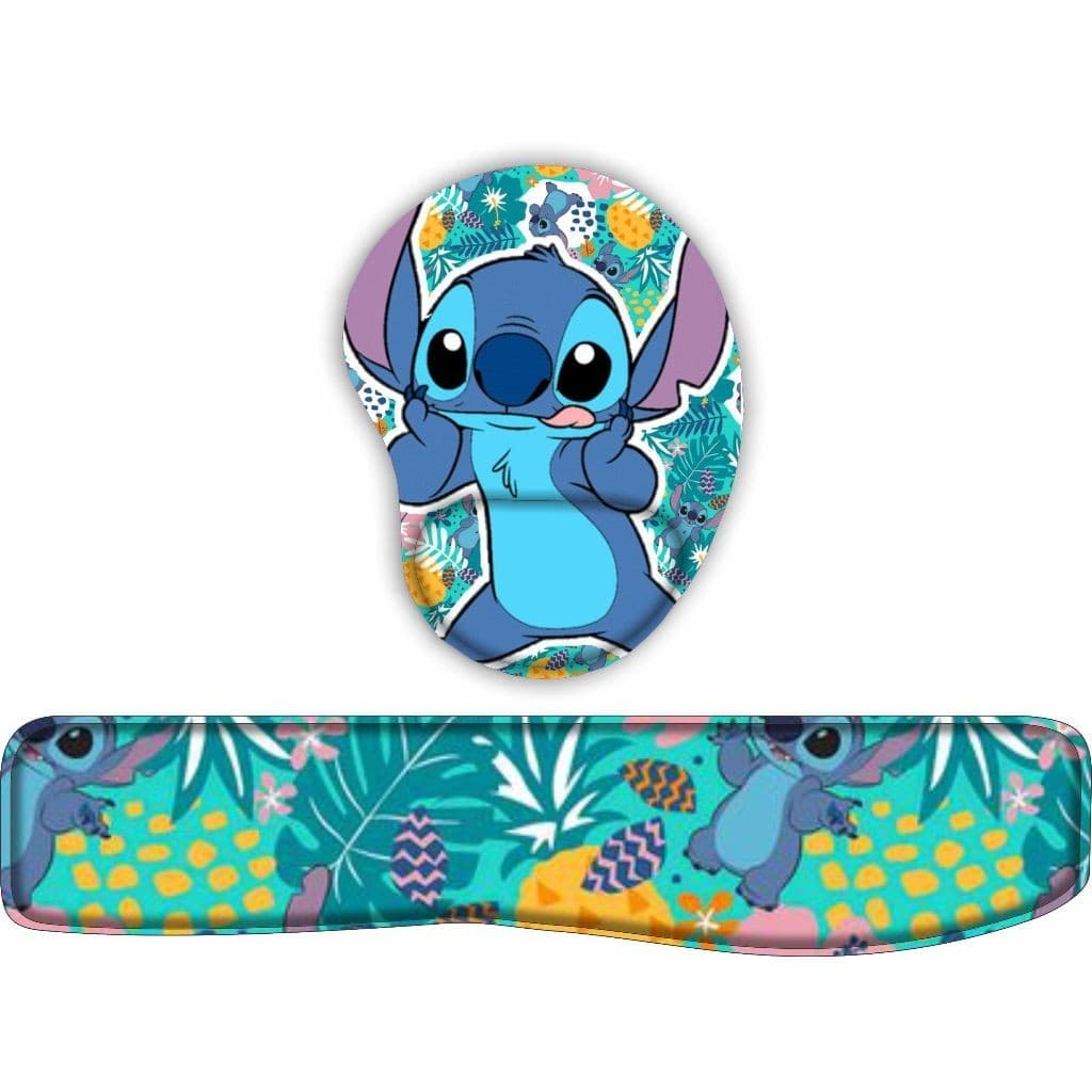 Kit Mouse Pad + Apoio de teclado Stitch