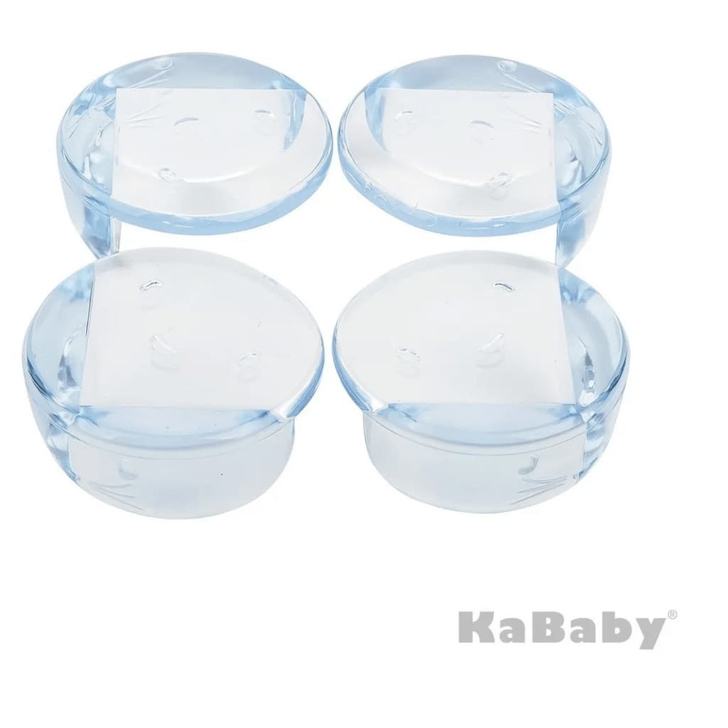 Kit 4 Protetores de Quina Arredondados Bordas KaBaby Protetor Bebê Machucar Proteger