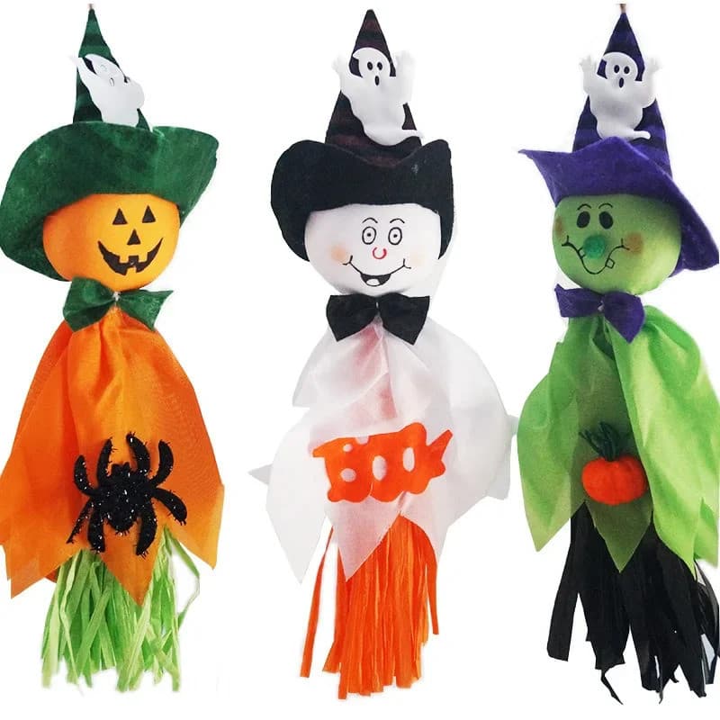 Pingente de Abóbora, Decoração de Halloween para Hotéis e Jardins de Infância, Adereços para Casa Assombrada, Flor Fanta