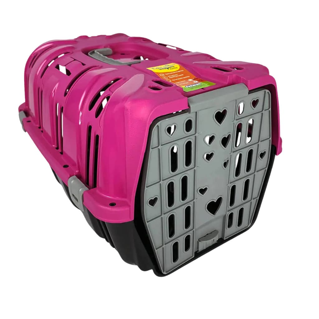 Caixa de Transporte Pet Premium nº1 Rosa - Antares