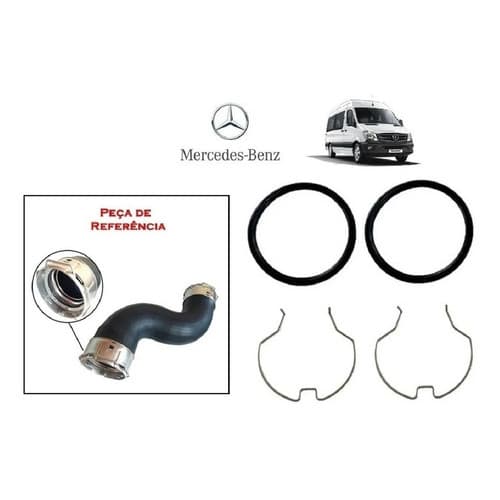 Anéis Vedação + Travas Da Mangueira Sprinter 415/515 Biturbo