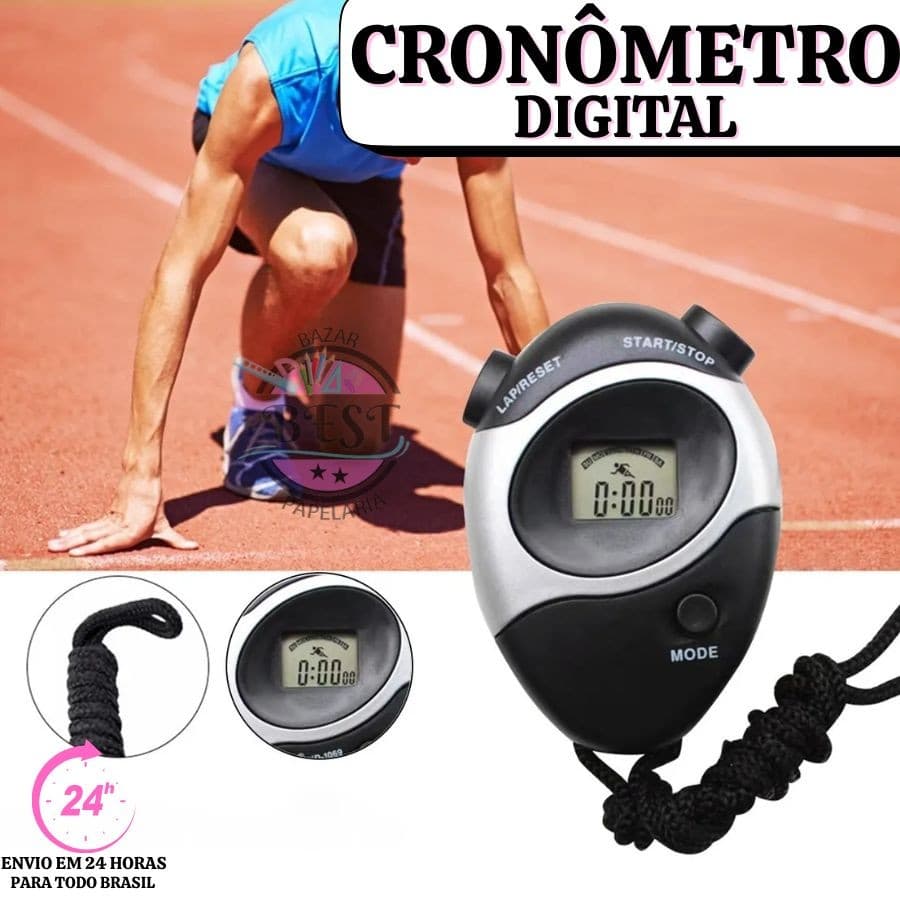 Cronômetro Esportivo Digital Cronógrafo Profissional De Treinamento Externo
