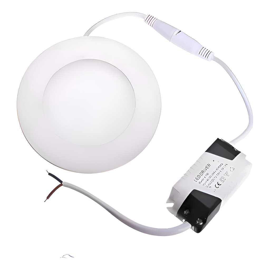 Kit 10 Mini Plafon Led 3w Embutir Redondo 3000k