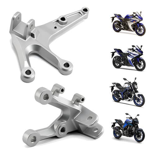 Suporte de Pedaleira Bacalhau Dianteiro p/ moto Yamaha Yzf R3 Mt03 2016 a 2025 Modelo Original (par)