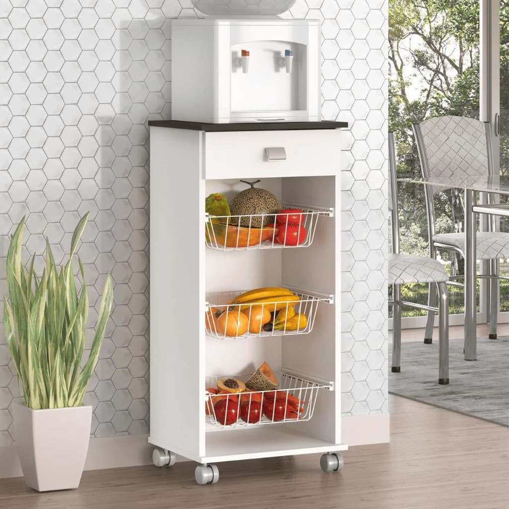 Fruteira Tonielque Talita Com Rodinhas 1 Gaveta
