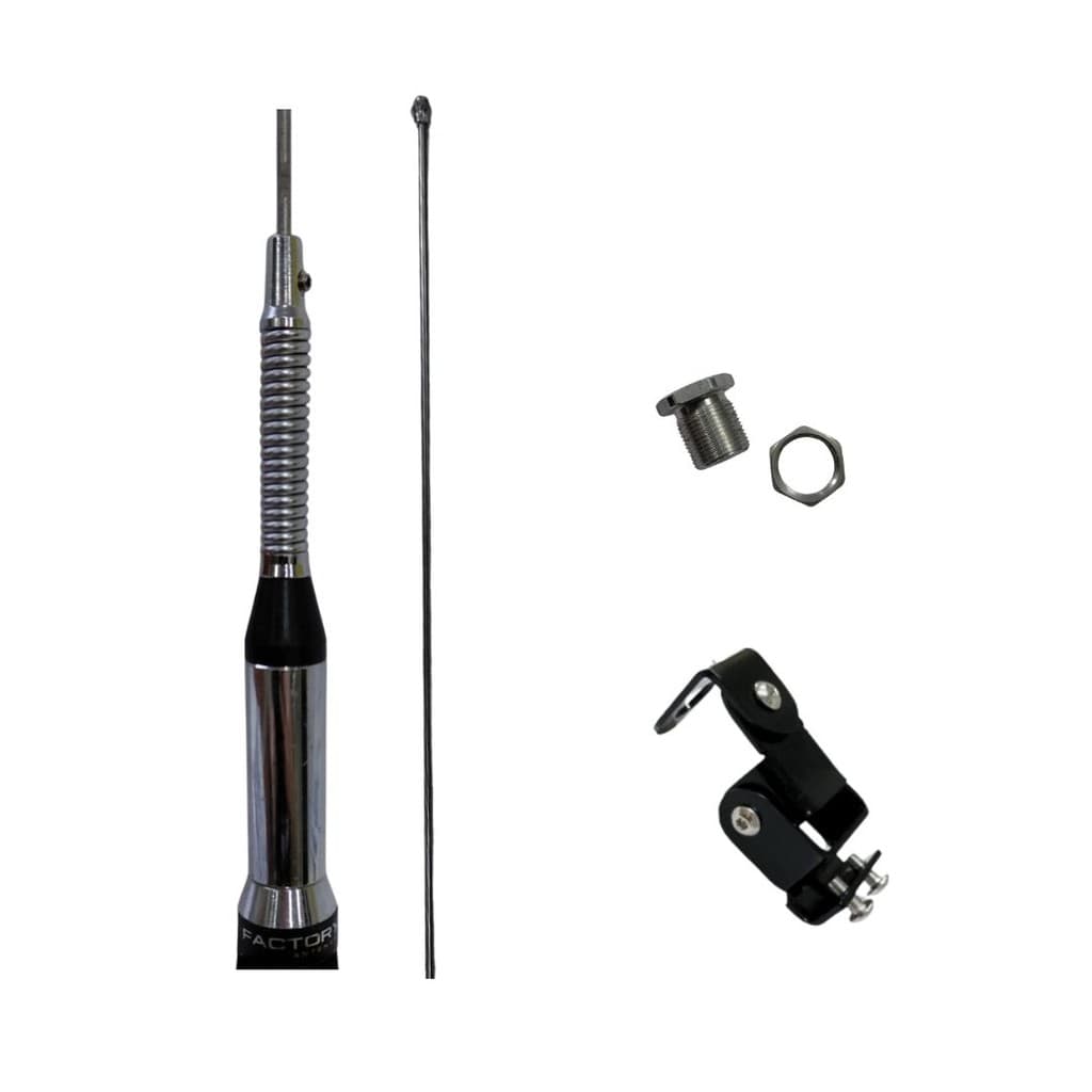 Antena PX Enfeite 1,35m c/ Mola Carro Suporte Parafuso