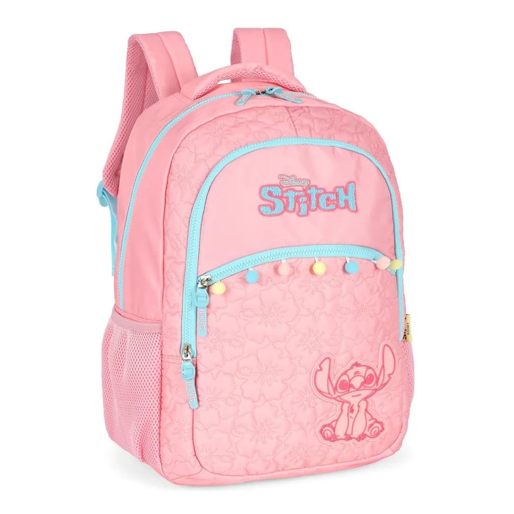 Mochila Escolar de Costas Stitch Bordado Original Luxcel