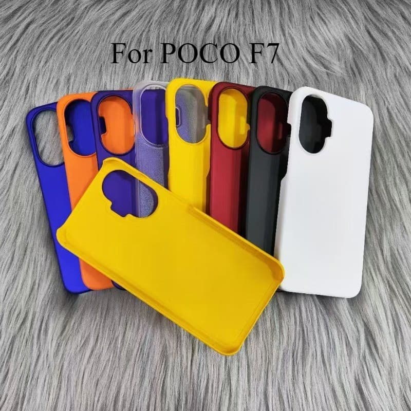 Fosco Duro PC Caso À Prova De Choque Para POCO F7 Cor Sólida Fino Telefone Capa Traseira Redmi Turbo 4 pro Escudo Proteç