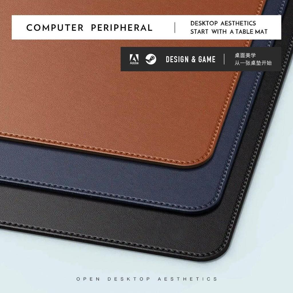 Su Yan Shang * Mouse Pad de couro grande para escritório, teclado de mesa, toalha de mesa para computador, aprendizagem,