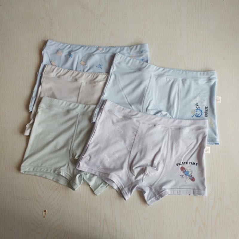Crianças Modal roupa interior de meia-idade crianças meninos confortável antibacteriano inferior virilha Boxer Briefs es