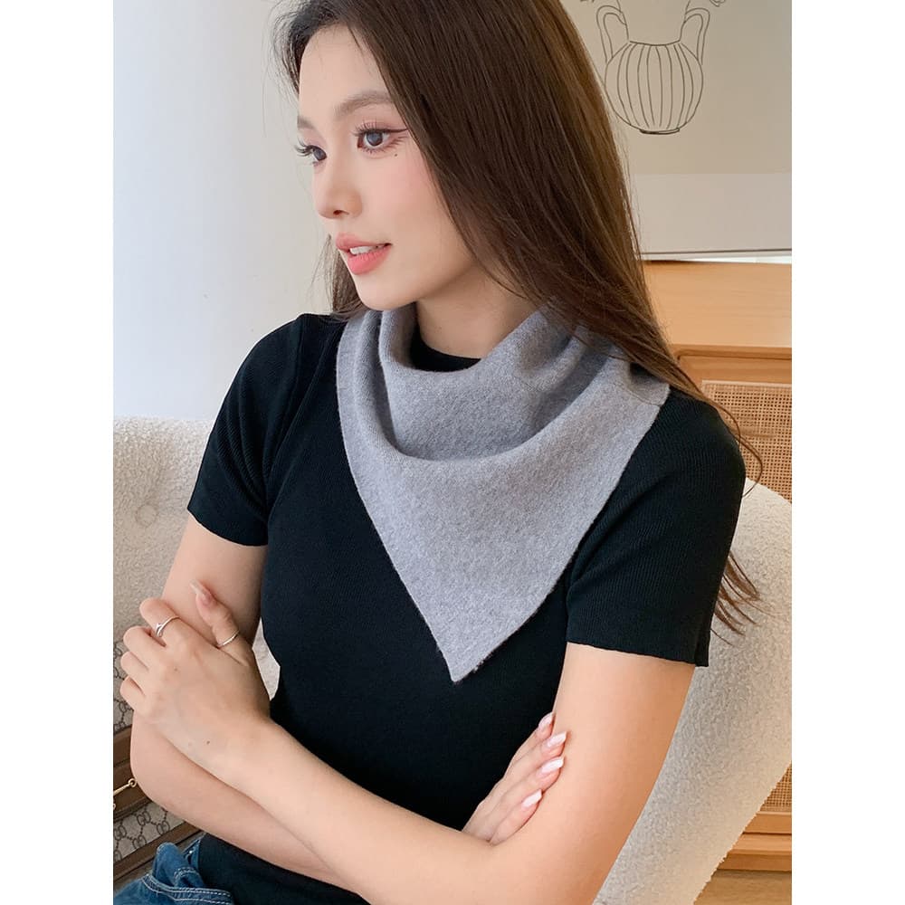 Cachecol feminino inverno proteção Cervical pescoço capa versão coreana All-Match quente moda colar falso novo estilo ca