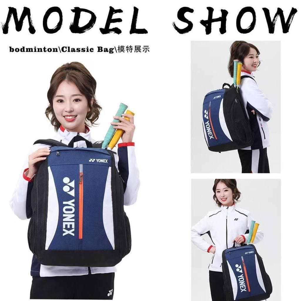 Versão Coreana YY Badminton Mochila Esportiva De Grande Capacidade Com Vários Compartimentos , Resistente Ao Desgaste ,