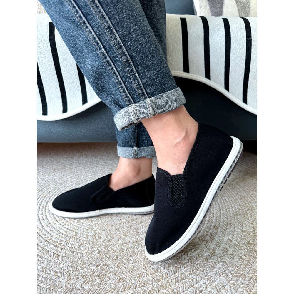 Verão novo estilo velho pequim sapatos de pano masculino artesanal Xishan sola macia respirável sola plana resistente ao
