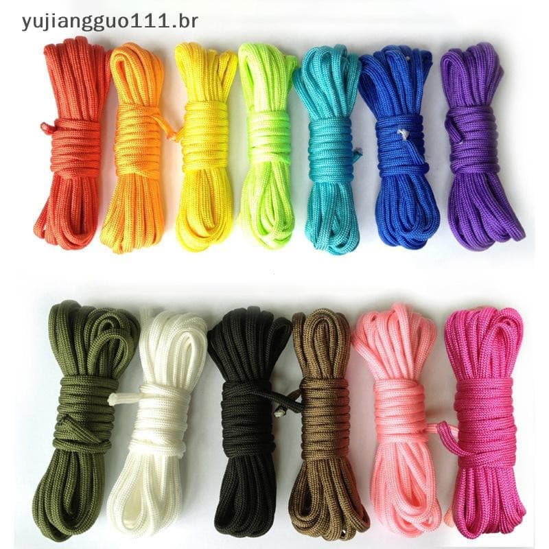 # Novo 10 Metros Paracord Para Acampamento Ao Ar Livre Sobrevivência Cordão Pára-Quedas Corda Caminhadas Tenda Acessório