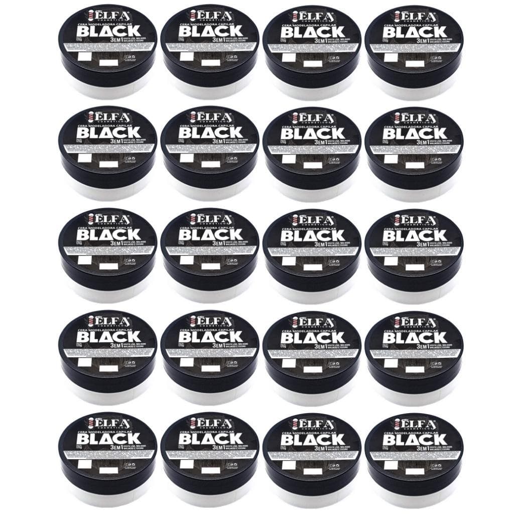 20 Ceras Modeladoras Black - 120g Elfa 4men