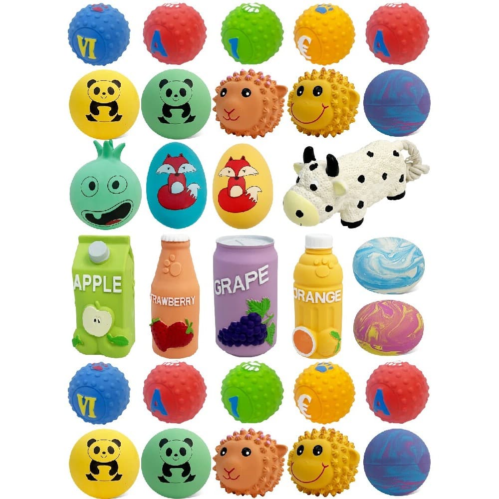 Cão látex brinquedo soando brinquedo filhote de cachorro Teddy soando bola Molar interativo filhote de cachorro treiname
