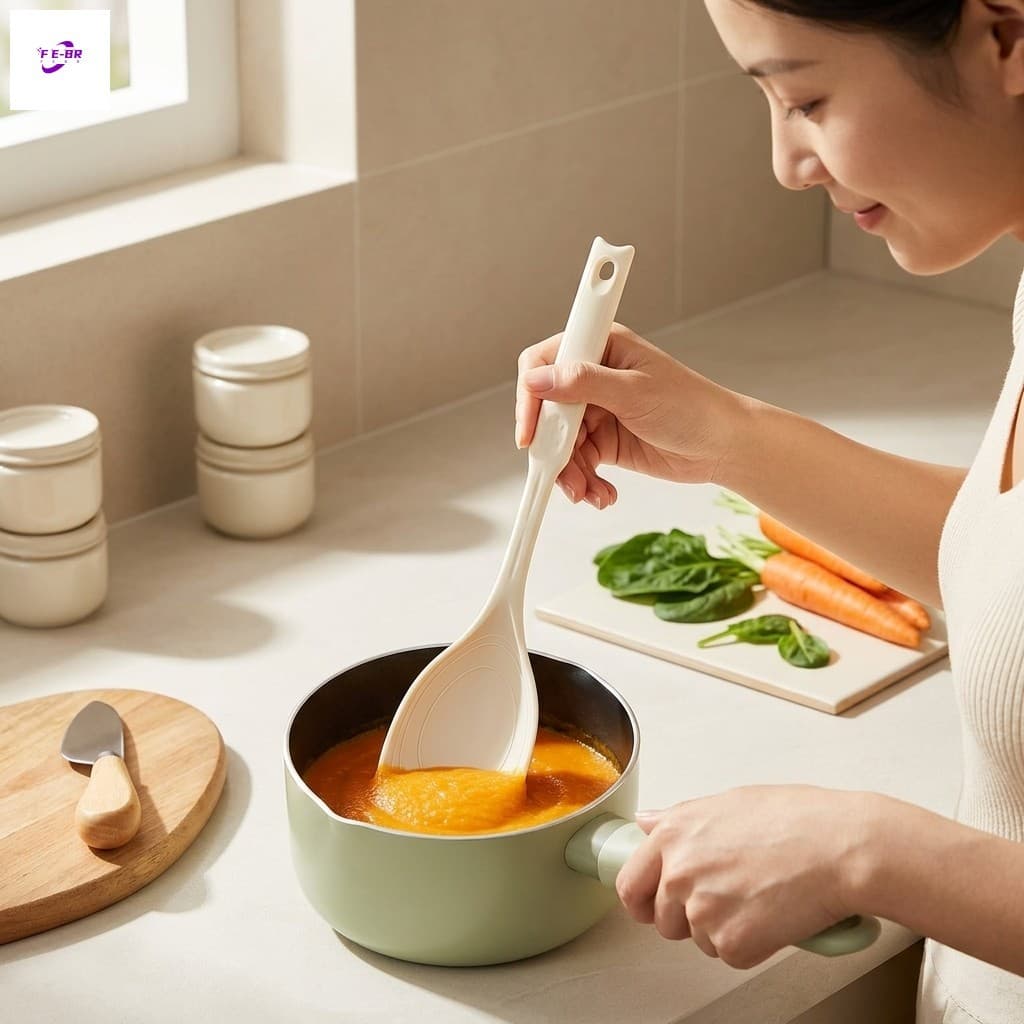 Conjunto De Colher De Espátula De Silicone , Resistente Ao Calor , Antiaderente , Utensílios De Cozinha
