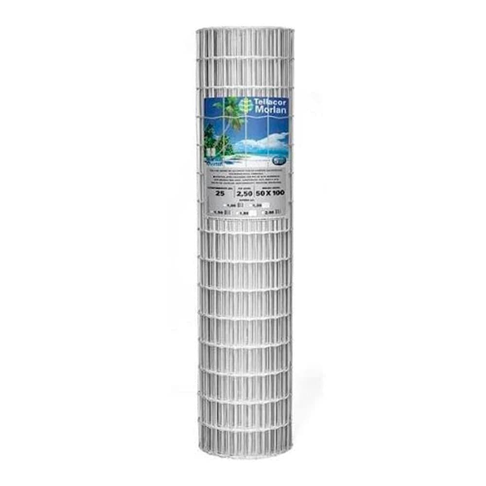 Tela Revestida Tellacor Morlan 100x50mm Fio 2,50mm 1,50x25m Branca