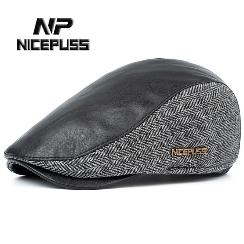 Outono inverno chapéu masculino inverno quente proteção de ouvido boné rua Wear chapéu dianteiro de meia-idade idosos en