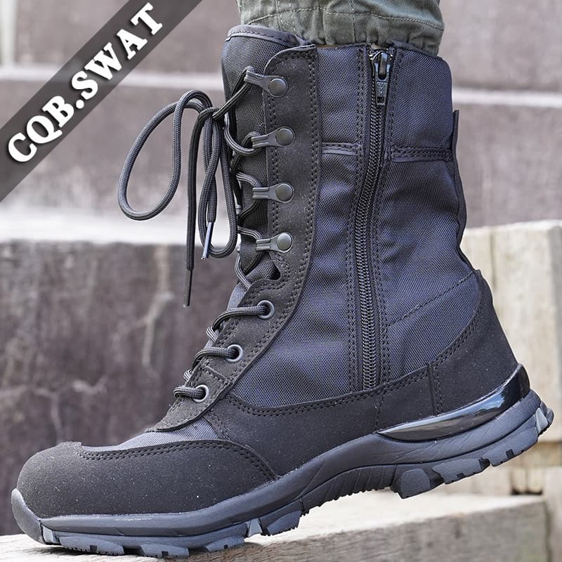 Verão respirável Casual de alta qualidade zíper botas de combate ventilador militar tático ferramentas treinamento trein