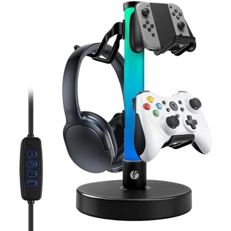 Suporte Para Fone De Ouvido VCOM Com 17 Modos De Luz , Controlador De Jogos Controle Remoto , Acessórios De PC Mesa , Co