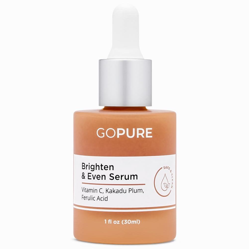 goPure Actives Sérum de Vitamina C - Sérum Iluminador com Vitamina C e Ácido Ferúlico, Benefícios Hidratantes e Anti-Env