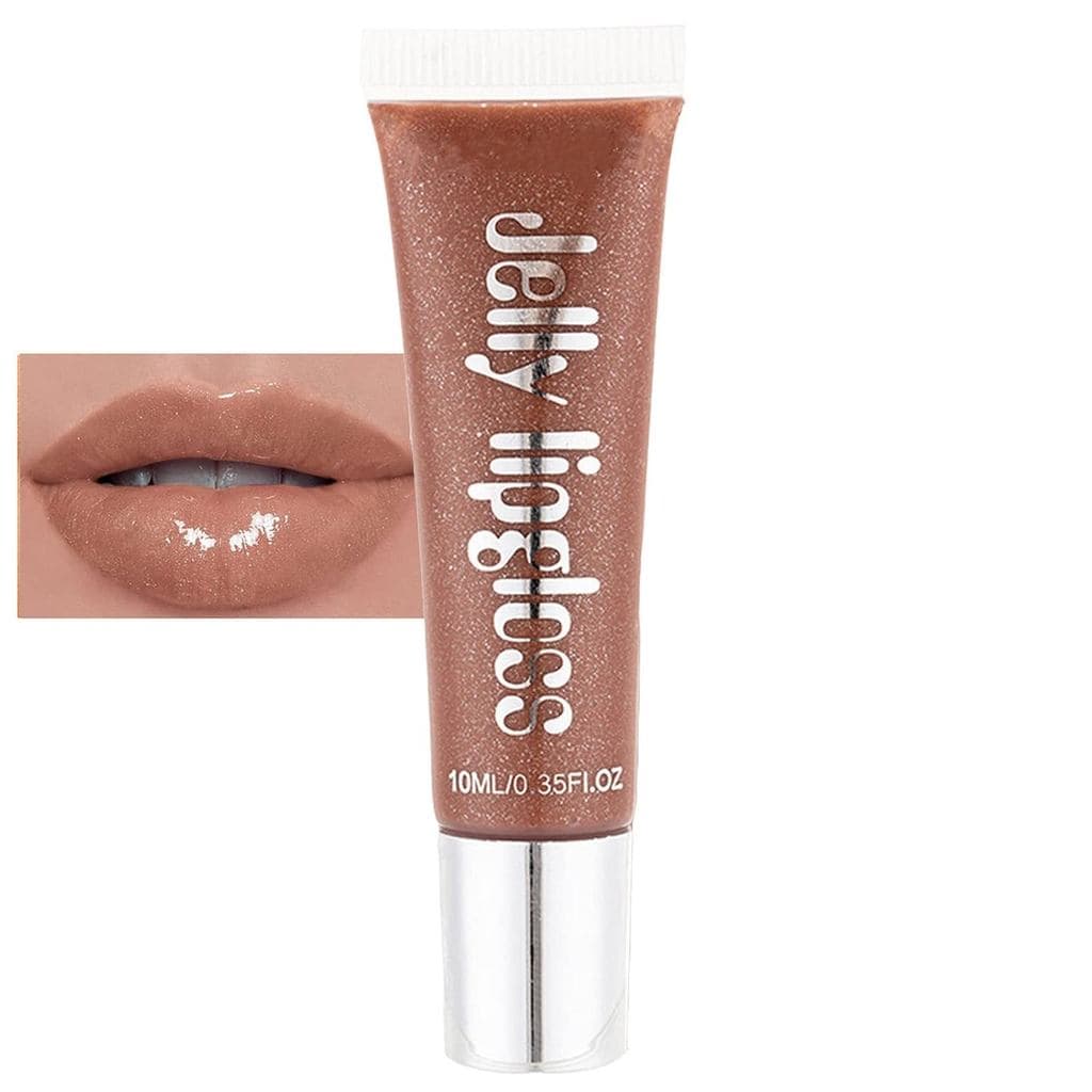 Brilho Labial Hidratante Marrom Cintilante, Longa Duração, Hidrata e Nutre Profundamente Lábios Secos e Rachados, Reduz