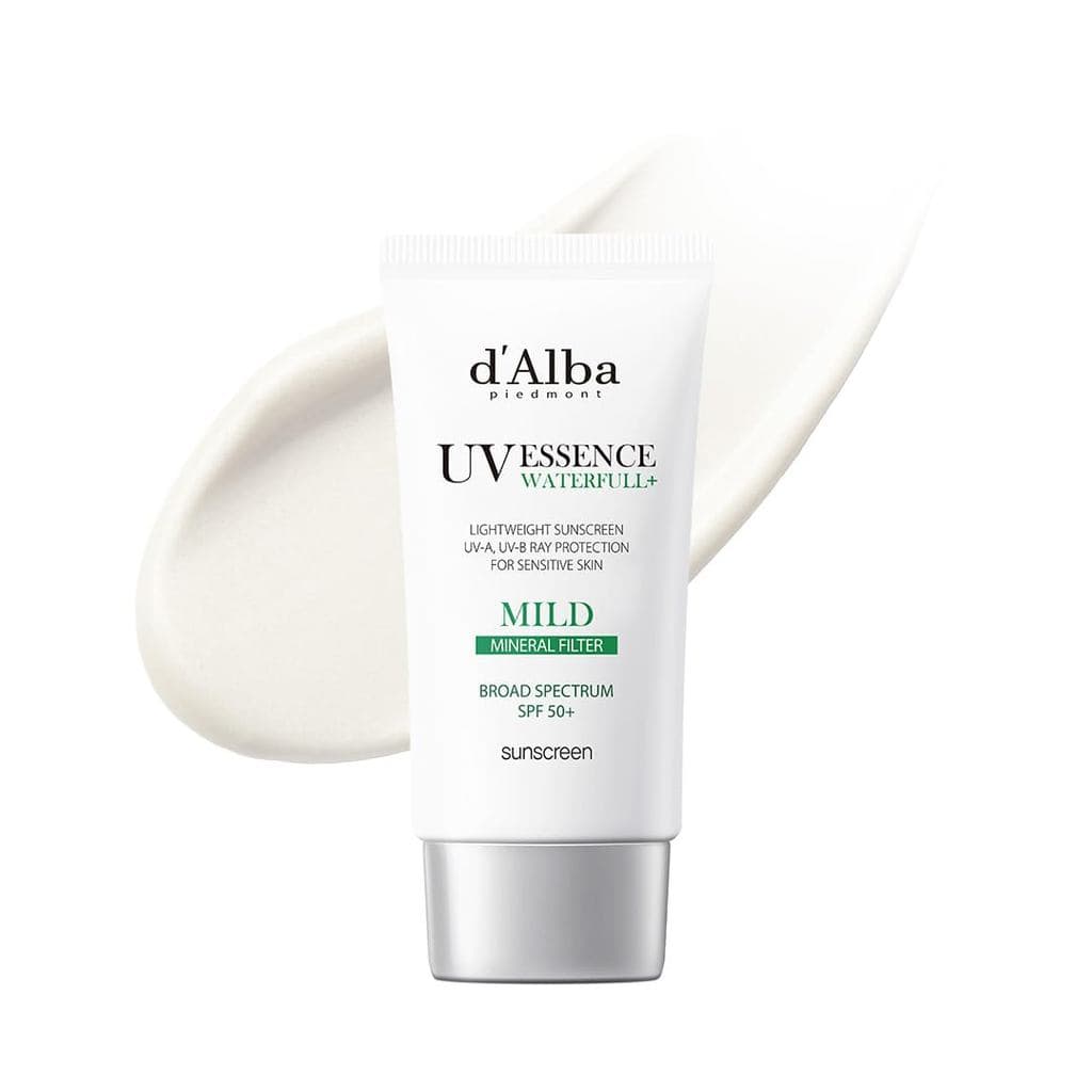 d'alba Piedmont Protetor Solar Suave Waterfull com Trufa Branca Italiana, Vegano, Protetor Solar Mineral, AMPLO ESPECTRO