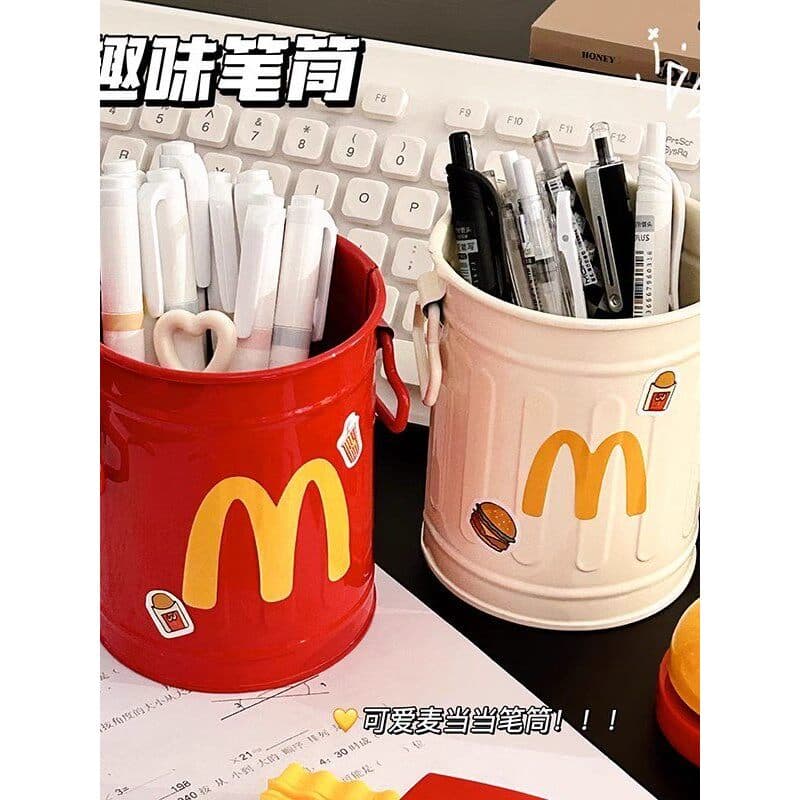 McDonald bonito criativo caneta titular Retro alto valor ornamentos personalizados estudante Desktop escritório papelari