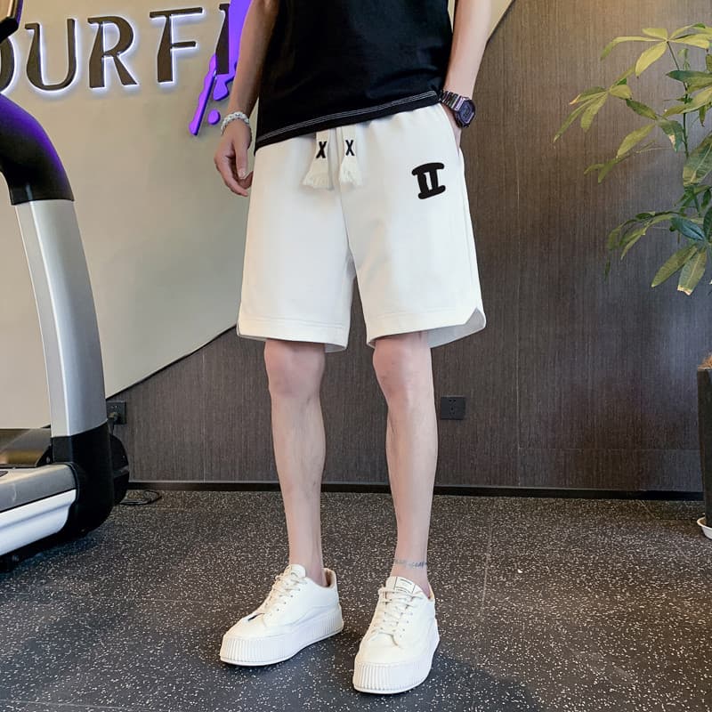 High-End branco Shorts masculino verão Street Wear plâncton bonito esportes calças casuais 2023 novo estilo calças mascu
