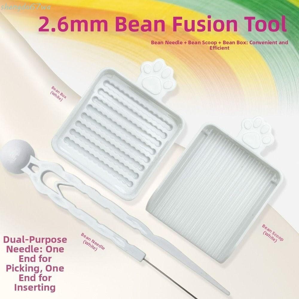 SHENGDA 3/5 Pçs/Set Fusível Contas Clipes Kits De Bandeja De Caneta , De Feijão Estofamento Criativo De 2.6mm , Economiz