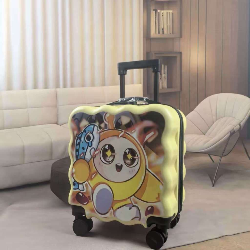 Novo estilo crianças trole caso meninos meninas pequena senha 60cm bagagem roda Universal jardim de infância viagem Eggb
