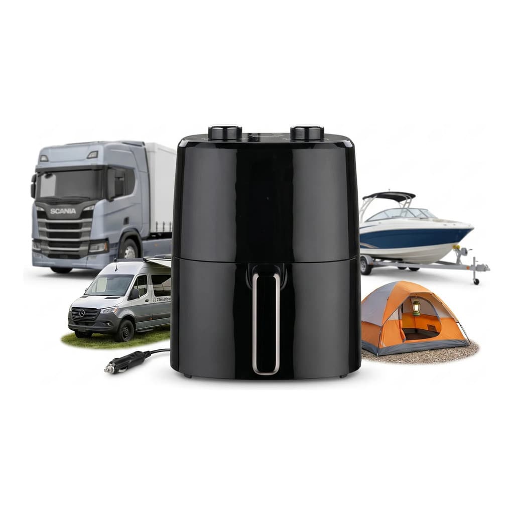 Air Fryer Portátil 4 Litros 24v Para Caminhão Motorhome