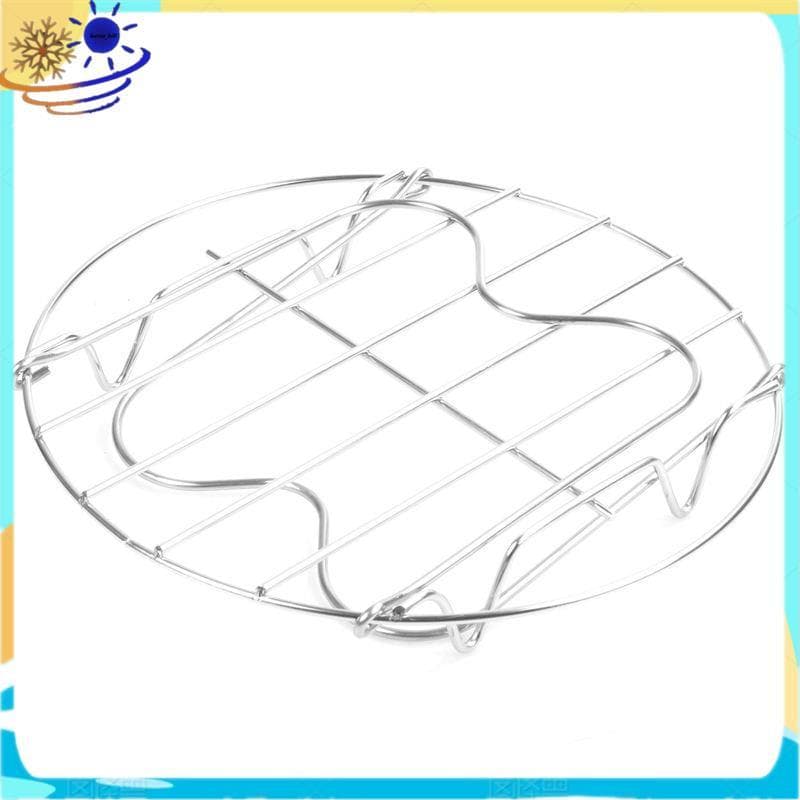 [Le's Shop] Trivet De Panela Com Alças Para Acessórios De 6 Ou 8 Quartos Pressão De Aço Inoxidável Pot Rack