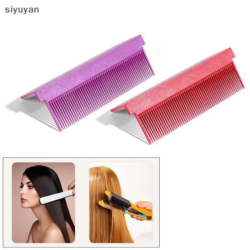 Pente Alisador De Cabelo Tipo V , Fibra De Carbono , Escova De Cabeleireiro , Acessório De Ferramenta De Estilo