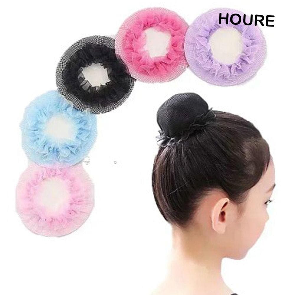 Rede De Cabelo Elástica HOURE , De Balé Ajustável Estilo Cordão , Dança Menina Capa De Coque Snood