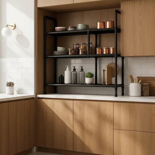 Estante Multiuso Para Lavanderia - Preta Preto