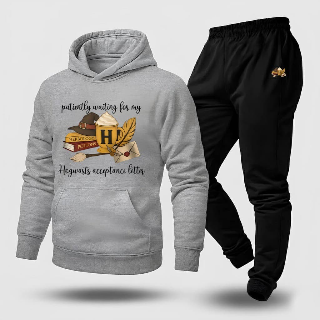 Conjunto Blusa Moletom Canguru + Calça Uniseex Moda Inverno Livro Harry Potter Exclusividade 2026