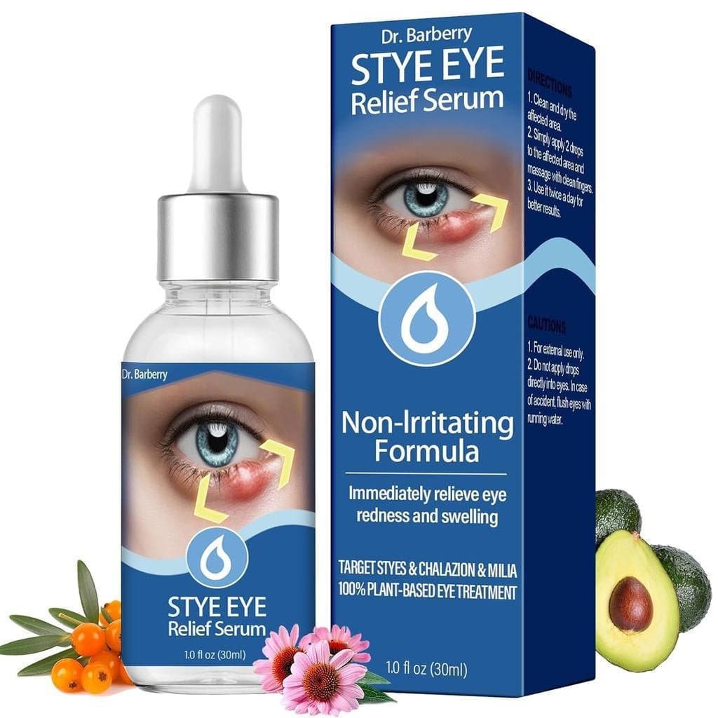Gotas para Olhos, Tratamento para Olhos, Sérum para Alívio de Olhos Inchados, Fórmula Não Irritante com Óleo de Fruta de