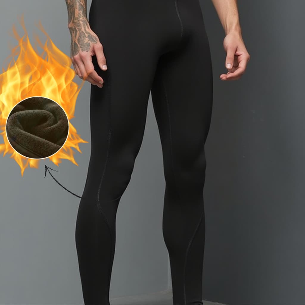 Calça Compressão Masculina Legging Flanelada Termica Dia a Dia Academia Treino Corrida Esportivo