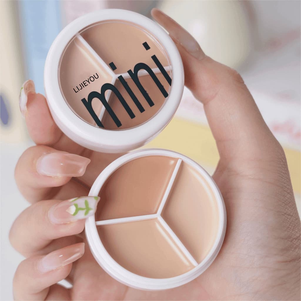 Corretivo De Três Cores Para Cobrir Tatuagens , Manchas E Olheiras , Contorno Facial
